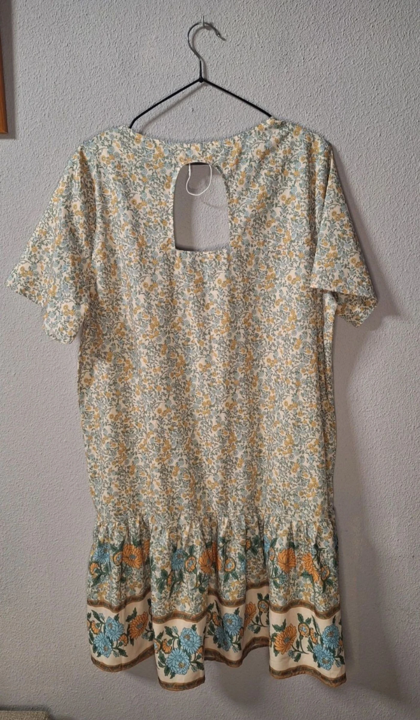 Vestido boho floral espalda abierta volante verano – photo 5